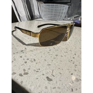 Maybach Sunglasses With Zeiss Lens   - The Admiral I (Gold/Ebony/Walnut Burr)